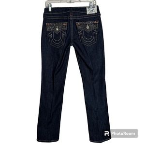 True Religion Straight Jeans Swarovski Crystal Pockets